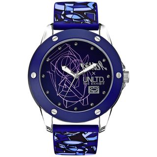 Marc Ecko Womens Purple Silicone Watch