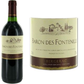 des Fontenilles   AOC Bergerac   Vin rouge   Vendu à lunité   75 cl