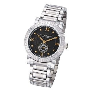 Stuhrling Original Mens Swiss Quartz Diamond Bracelet Watch MSRP $
