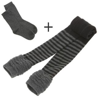 Legging à rayures + chaussettes Fille   Achat / Vente LEGGING