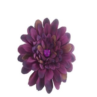 Bow Clippeez 2 Envy Dark Purple Flower Clip