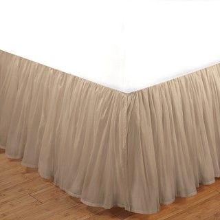 Linen Cotton Voile 15 inch Queen size Bedskirt