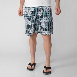 Island Joe Mens Navy Floral Print Swim Shorts