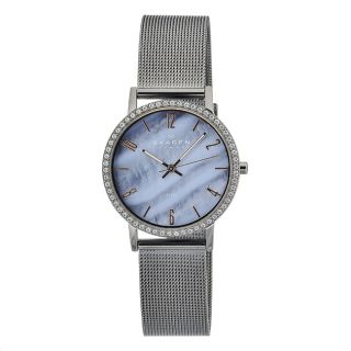 Skagen Womens Blue Mother of Pearl Dial Watch Today $265.99