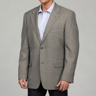 Nautica Mens Taupe Check Two button Sportcoat