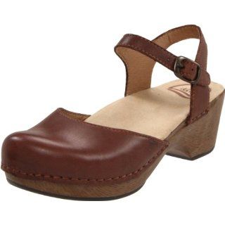 Dansko Womens Sam Ankle Strap Clog