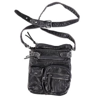 Journee Collection Womens Faux Leather Multi Pocket Cross body Bag
