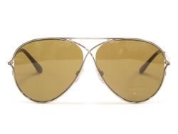 Tom Ford Peter TF 142/S Unisex Gold Designer Aviator Sunglasses