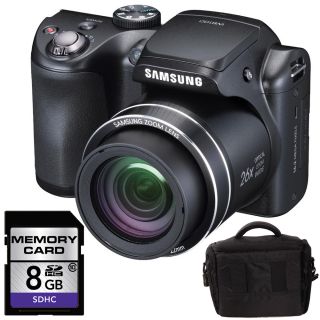 Samsung WB100 16MP Digital Camera with 8GB Bundle Today $178.49
