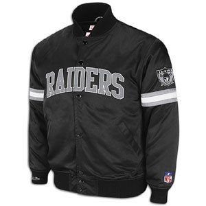 Oakland Raiders Mitchell & Ness Backup Satin Jacket