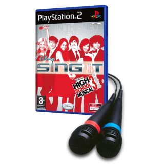 PACK DISNEY SING IT HIGH SCHOOL MUSICAL 3 + 2 micros / JEU CONSOLE PS2