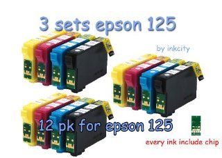 Epson Stylus 12 Pack Ink T1251 t1254 Non Oem Ink Cartridges  Nx125/127
