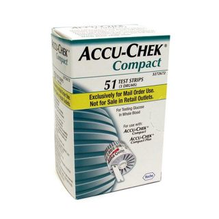 Accu chek Compact Blood Glucose 51 ct Test Strips (Pack of 3