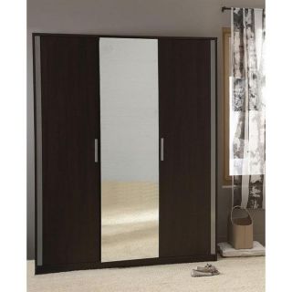 NINA Armoire 3 portes / 1 miroir   Dimensions  154,6 x 205,2 x 55 cm