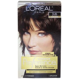 Oreal Superior Preference Fade defying #3 Soft Black Hair Color