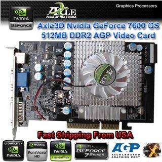 Axle3D Nvidia GeForce 7600 GS 512MB DDR2 128 Bit DVI + VGA