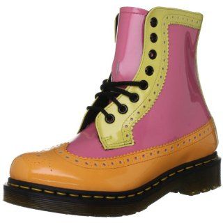 Dr.Martens 1460 Pink Patent Leather Womens Boots Shoes