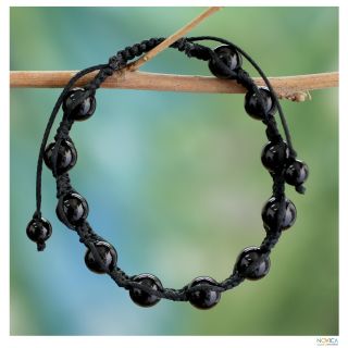 Handcrafted Oneness Onyx Bracelet (India) Today $27.69
