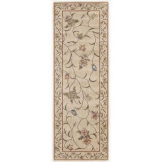 Skyland All over Vine Floral Beige Wool Rug See Price in Cart