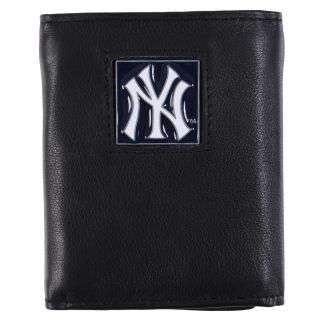 New York Yankees Mens MLB Genuine Leather Tri fold Wallet