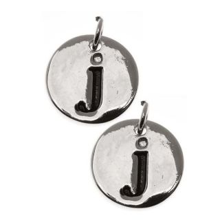 Beadaholique Silverplated Pewter Lowercase Letter J Charms (Set of 2
