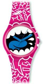 Swatch GP133 Unisex Kid Robot Shout Out Pink Plastic Silicon Rubber