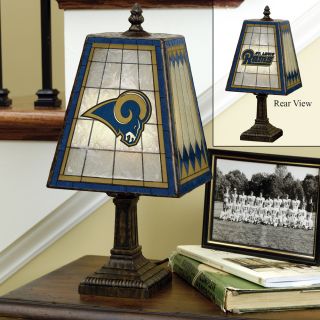 St. Louis Rams 14 inch Art Glass Lamp