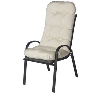 Haylee Outdoor Tufted High back Arm Chair 48 inch Polyester Cushion