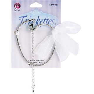 Trinkettes Silvertone Chain Bracelet