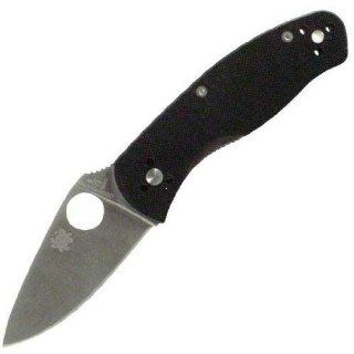 Spyderco Persistence C136GP Plain Edge Knife, Black