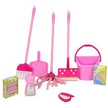 Just Like Home Deluxe Cleaning Set   Pink Toys & Games