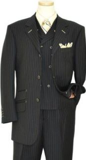 140S Extra Fine Wool Vested Suit 915021/1 (US 46L/Euro 56   40 in