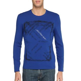 CALVIN KLEIN JEANS T Shirt Homme Bleu royal Bleu royal   Achat / Vente