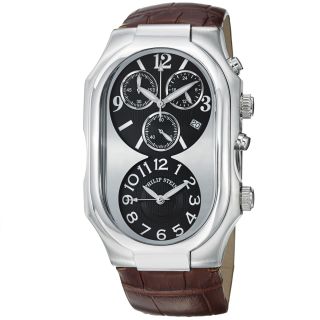 Philip Stein Mens Signature Black Dial Chronograph Quartz Watch