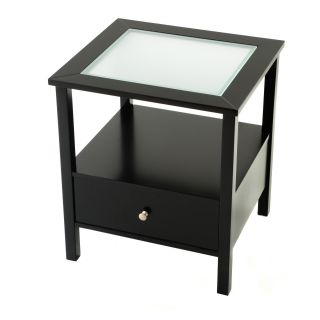 Black Glass Top End Table Today $164.99 4.6 (5 reviews)