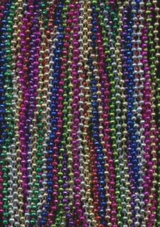 Assorted Round Mardi Gras Beads 144 Clothing
