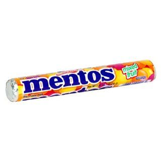 Mentos Fruit Candy, 1.32 Ounce Rolls (Pack of 12) Grocery