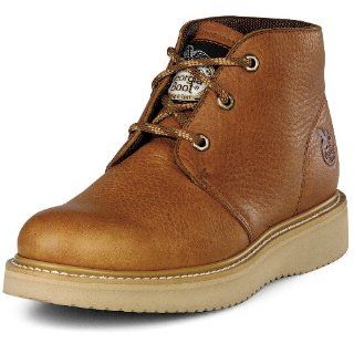 Georgia Mens Farm & Ranch SPR Leather Moisture Wicking Chukka Work