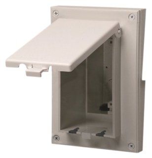 Arlington DBVR141W 1 Vertical Electrical Box with Weatherproof Cover