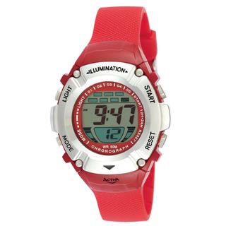 Activa by Invicta Unisex Midsize Red Digital Watch