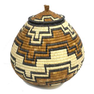 Ukhamba Abstract Pattern Beer Basket (South Africa)