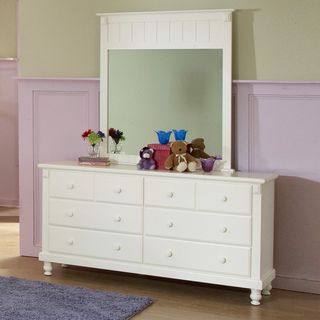 Macedonia White Dresser/ Mirror Set