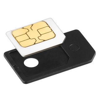 Black PVC plastic Micro SIM Card Plug in Adapter Cellphone Accessory