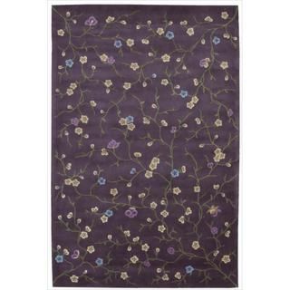 Hand tufted Julian Floral Purple Rug (36 x 56)