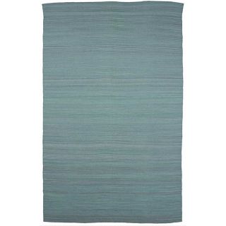 Flat Weave Solid Blue Wool Rug (8 x 10) Today $323.99 Sale $291.59