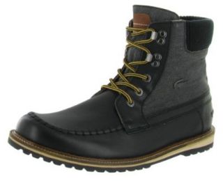 Lacoste Lousteau 2 Mens Warm Lined Boots Leather Black Size 12 Shoes