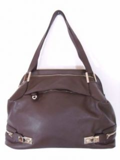 BESSO Brown Leather Luxury Italian Tote Bag Handbag Purse
