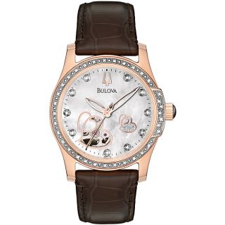 Bulova 98R139 Womens Rose Gold Tone Stainless Steel Automatic