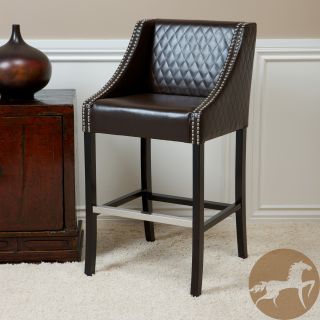 brown quilted bonded leather bar stool today $ 179 99 sale $ 161 99