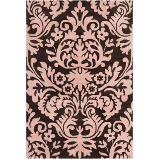 Filament Brown/ Pink Floral Wool Rug (5 x 76) Today $199.99